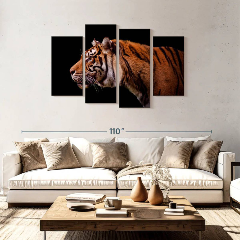 Tigre royal de Brampt, H 48 po x l 75 po