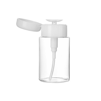 Water Bottle Transparent Press Bottle 200ml Makeup Remover Lotion Alcohols Nail Polish Remover Press Bottle Travel Portable