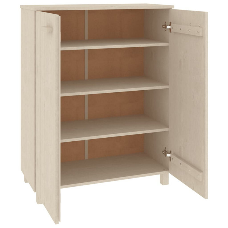 Hamar Shoe Cabinet 4-Tier Shoe Organizer Storage with Drawer Hall Cabinet, Honey Brown