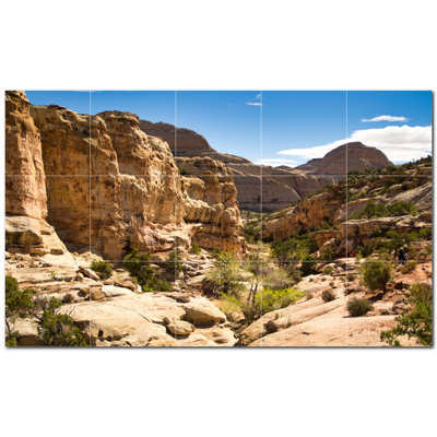 Canyon Photo 6'' x 6'' Satin Ceramic Decorative Mural