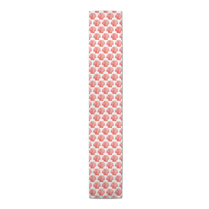 Chemin de table géométrique Amaya, L 90 po x l 16 po, Rose