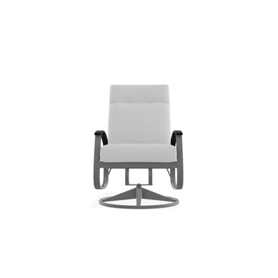 Chaise de patio pivotante avec coussins Askar