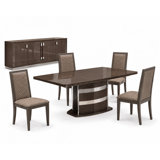 Extendable Solid Wood Dining Set