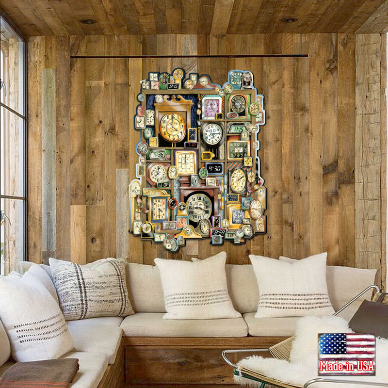 Wall Decor on Solid Wood, 32" H x 23.8" W x 1" D