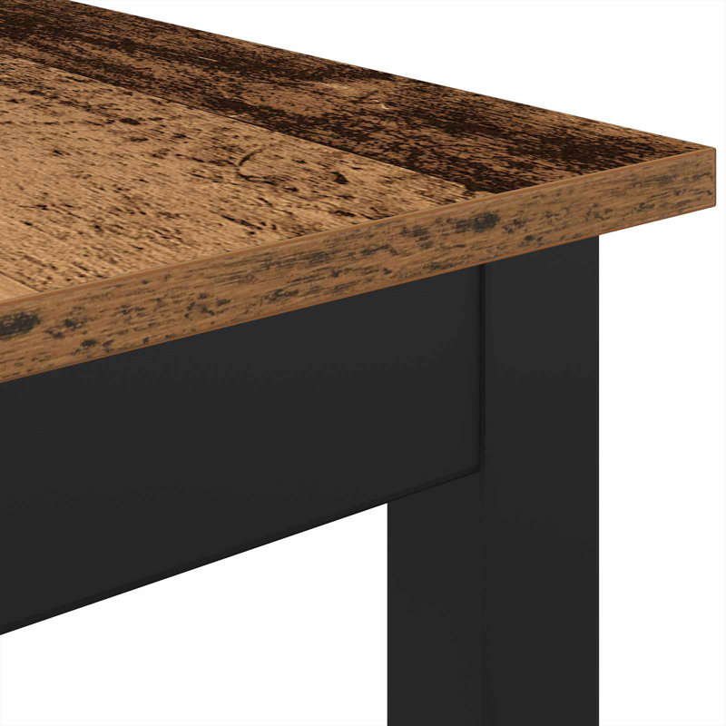 Standing Bar Table Engineered Wood, 105cmH x 110cmL x 55cmW, Brown