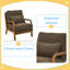 Chaise longue en bois durable et fonctionnelle-129879278