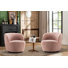 Nen Upholstered Swivel Accent Chairs, Boucle Swivel Barrel Chair, Accent Arm Chairs for Small Space