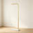 Gold Metal Standing Coat Rack with Heavy Marble Base, Modern Coat Tree with Crossbar and 3 Hooks, Freestanding Entryway Coat Rack for Handbags and Clothing