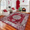 Bleron Floral and Ikat Kilim Area Rug
