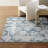 NICOLE MILLER NEW YORK Akef Distressed Diamond Indoor Area Rug, Grey/Blue-429415665