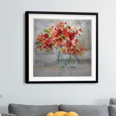 « red arrangement », reproduction sur toile