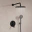 Concealed Shower System with Rain Shower and Hand Shower, Chrome-916434417