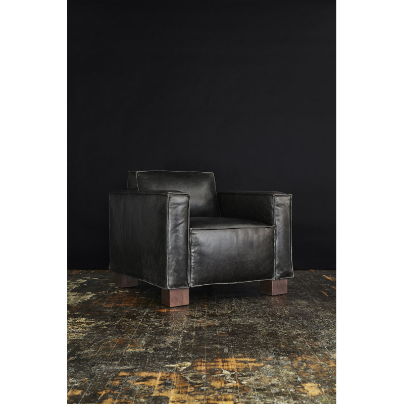 Cabot Chair, Saddle Black Leather
