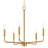 Orkanger 5 - Light Steel Dimmable Chandelier-1226210473