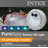 Intex Seat For Inflatable PureSpa Hot Tub + Battery LED Light For Bubble Spa