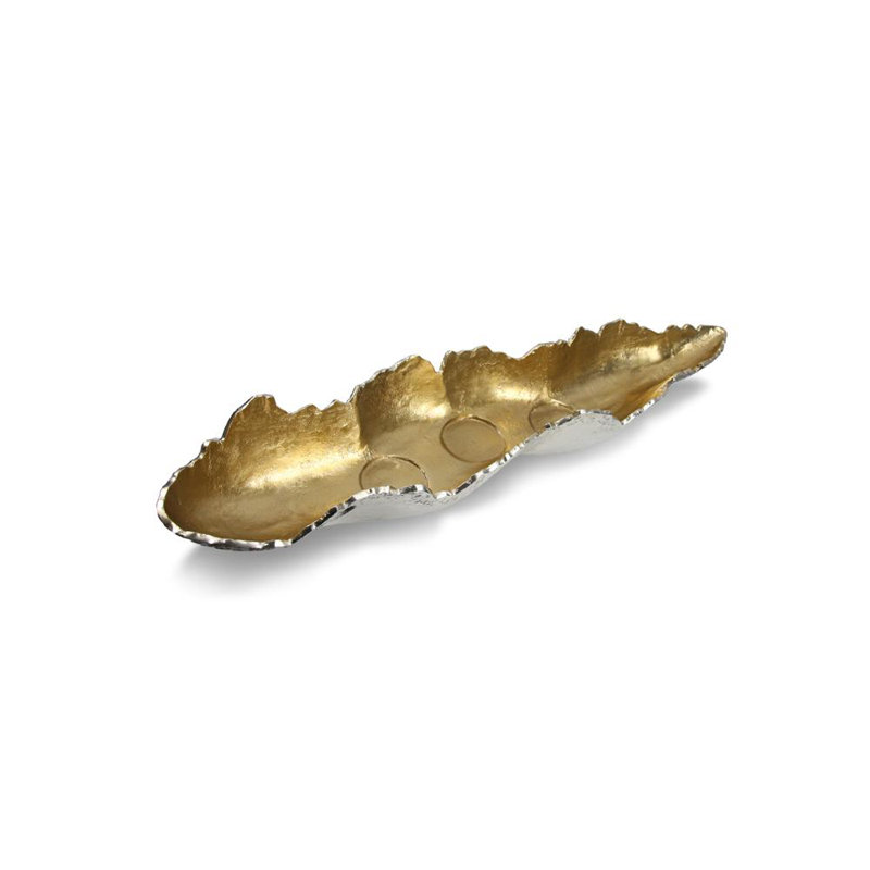 Aluminum Decorative Bowl 1, 5" H x 35" W x 8.25" D