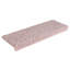 Braxter Non-Slip White and pink Stair Tread