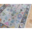 Tapis rectangulaire unique en laine bleu / rose / mauve 3 pi 2 po x 5 pi 2 po Emanual