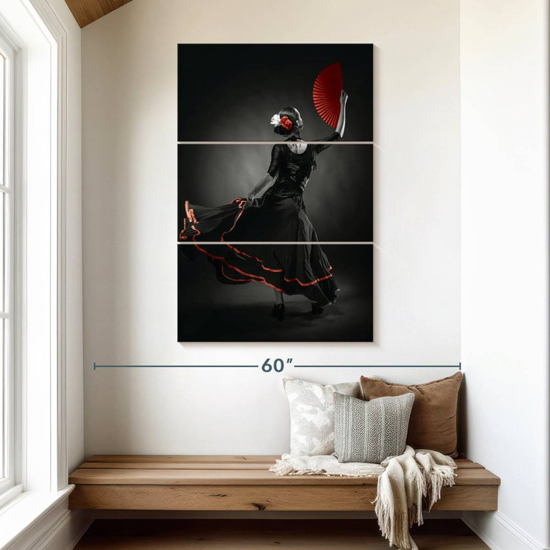 Danseur de flamenco Enn Pop, H 50 po x l 32 po