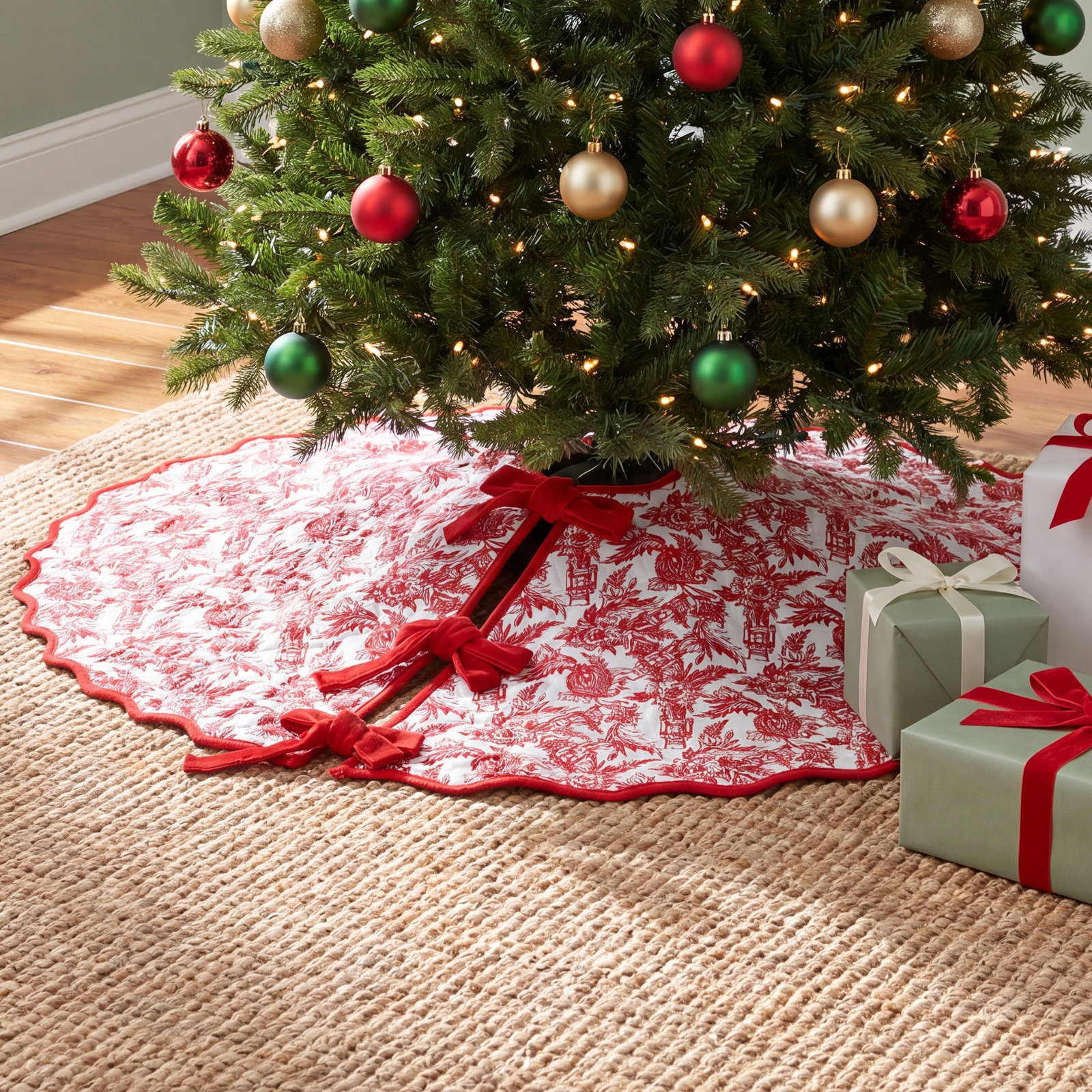 Nutcracker Quilted Tree Skirt