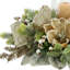 Magnolia Holiday Candleholder With Pine Leaves, Berries And Bows