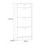 Vasbinder 6 Pair Shoe Storage Cabinet-280881726-300236276