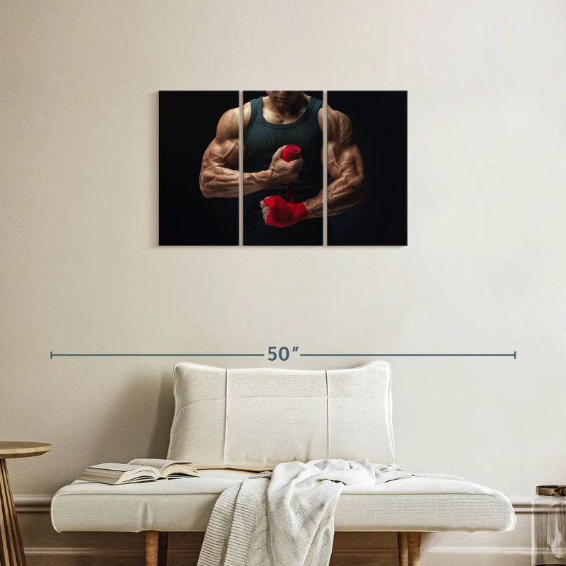 Bodybuilder's Arms, 20" H x 33" W