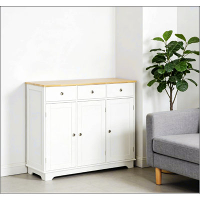 Buffet polyvalent avec rangement, tiroirs et tablettes réglables pour les cuisines et les salles à manger modernes