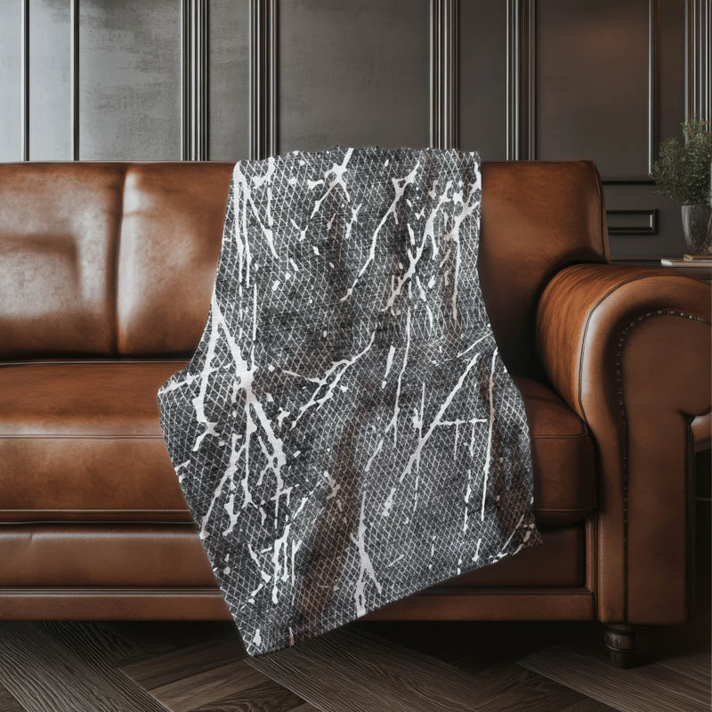 Jeté Sherpa ASB628, Gris anthracite