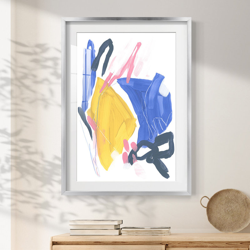 Feedback Loop I -Framed Print, 25.5" H x 17.5" W, Silver