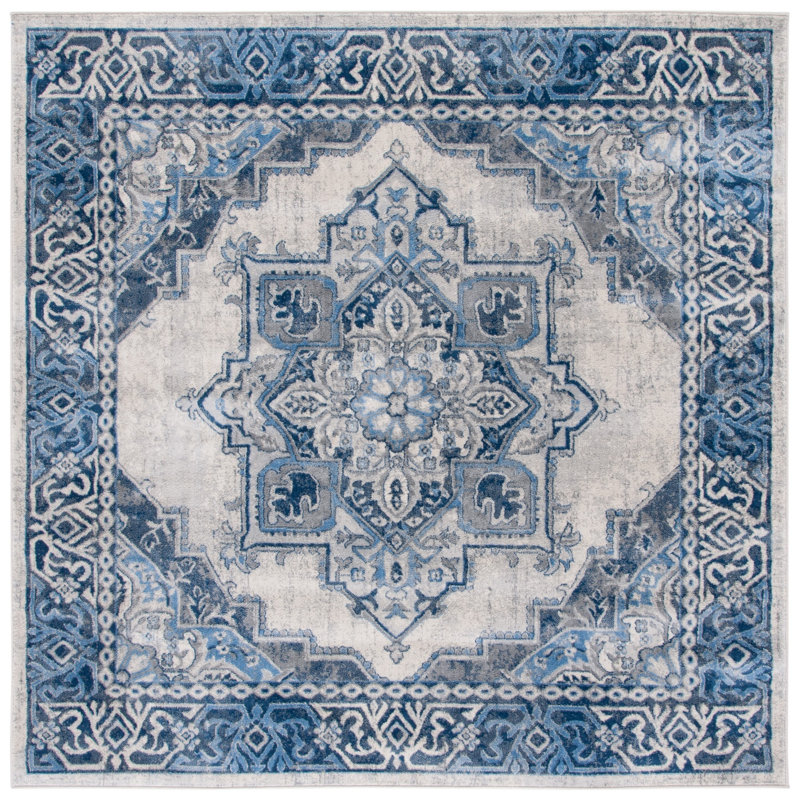 Brentwood Performance Oriental Rug, Square 6'7"