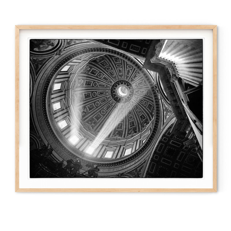 St. Peter''s Light - Picture Frame Photograph on Paper, 29.5" H x 35.5" W, Natural Framed
