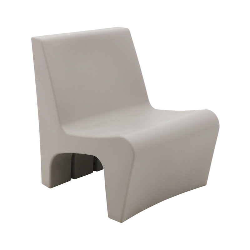 Tramontina Berta Polyethylene Lounge Chair, Grey