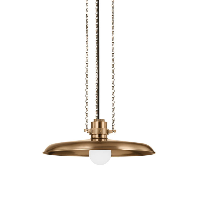 Rainhill 1 Light Pendant, 6.5" H x 16" W x 16" D