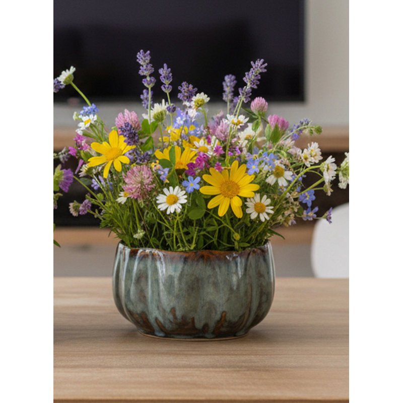 Bol en céramique Serene Spaces Living Emberstone - Bol de table large pour fourre-tout, clés, bonbons ou fruits, bol décoratif en céramique pour la maison et le bureau, 6,5 po de diamètre (ouverture de 6 po) et 3 po de hauteur, paquet de 6