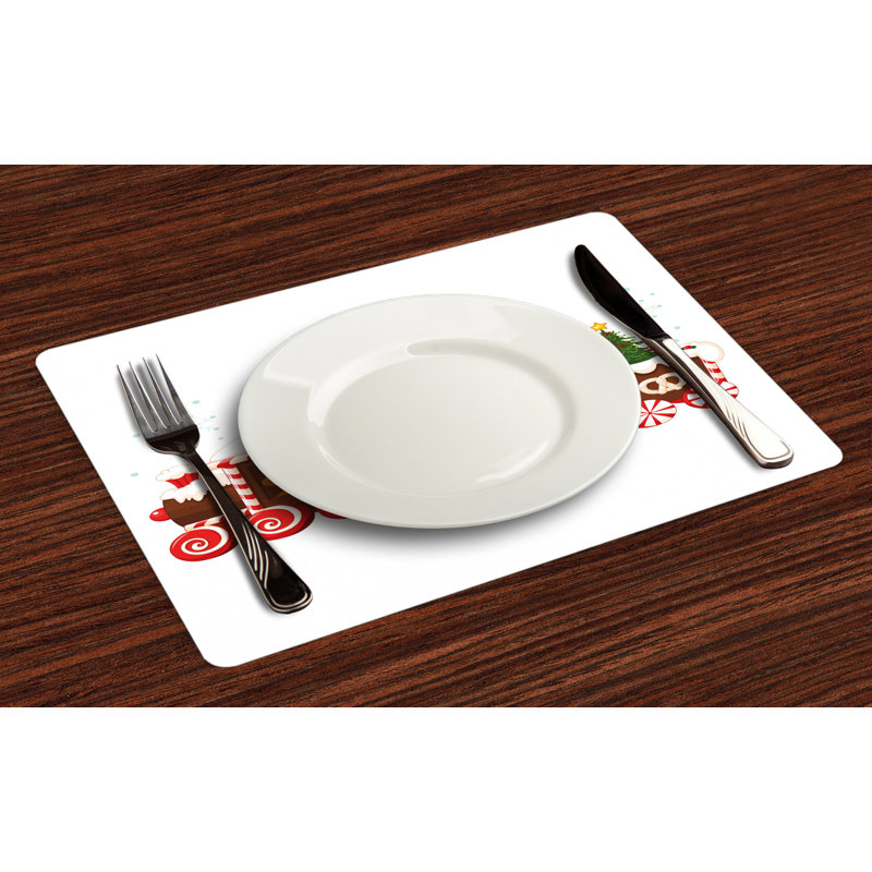 Merri Christmas Gingerbread Train Placemat
