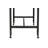 Deitra Rustic Farmhouse Metal Console Table with Solid Wood Top-360778799