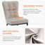 Chaise d'appoint en similicuir 18,9 po H-1855405050