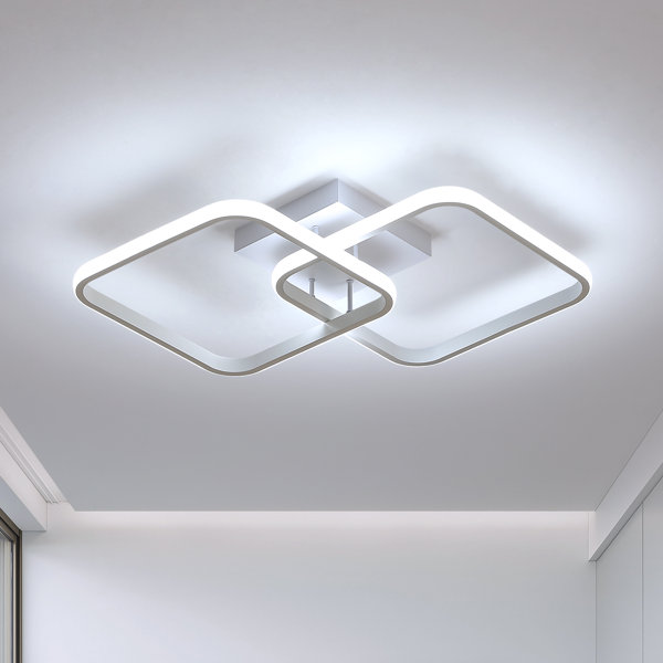 Wrought Studio Karrien Acrylic LED Flush Mount | Wayfair