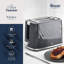 Swan  Windsor 2 Slice Toaster with 7 Browning Levels, Defrost/Reheat/Cancel Functions, Self-Centring Functions and Removable Crumb Tray, 900W-123431506