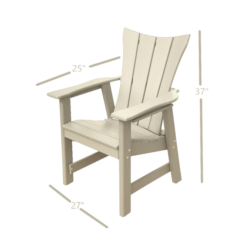 Wyano Outdoor Adirondack Chair, White