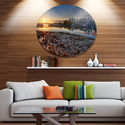 'Vancouver Downtown in Morning' Photographic Print on Metal