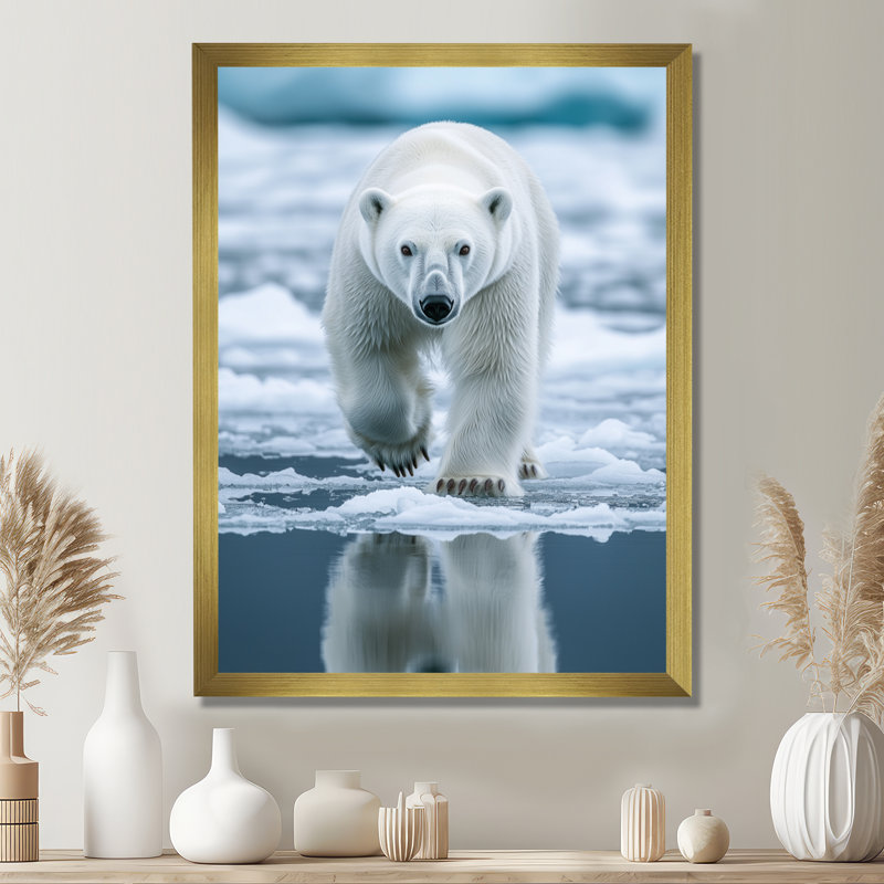 Fareham - animaux, art mural, H 20 po x l 12 po, Reproduction encadrée d'une seule photo, Doré