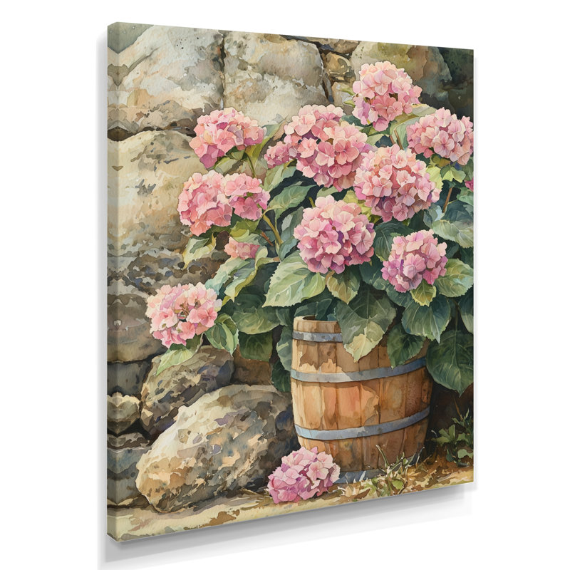 Botsford - Floral Wall Decor, 32" H x 16" W, Wrapped Canvas, Does Not Apply