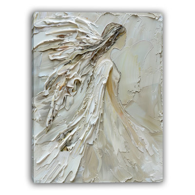 Art mural sculpté sur toile sculptée Grace