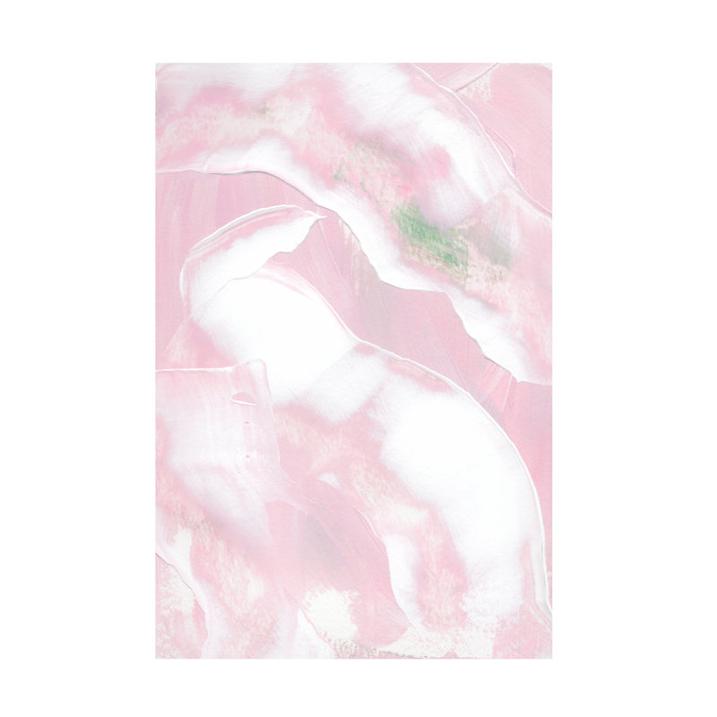 Rose moderne et contemporain sur toile, H 24 po x l 16 po x P 2 po