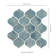 Blue Shimmer Arabesque 10 in. x 10.2 in. Glass Mesh-Mounted Mosaic Wall Tile