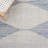 Faynett Flat Weave Wool/Jute Striped Rug in Blue/Ivory-1285735045