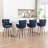 4-Piece Bar Stool Set With Bentwood Legs And Plush Cushions-1124988080