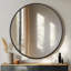 Miroir rond mural avec cadre en alliage d'aluminium, miroir rond en verre trempé-1915557818-1915557816